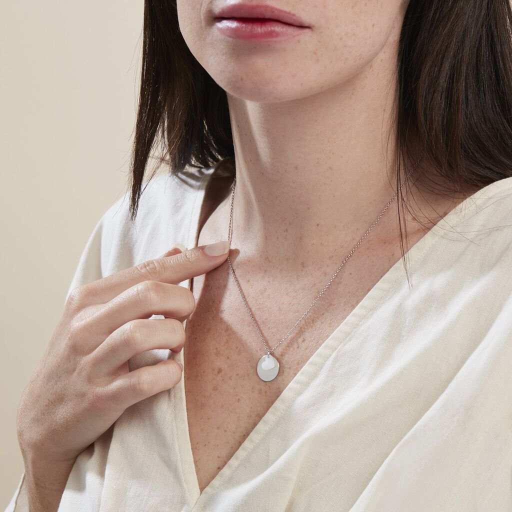 Collier Argent Blanc Tana Nacre - Colliers fantaisie Femme | Histoire d’Or