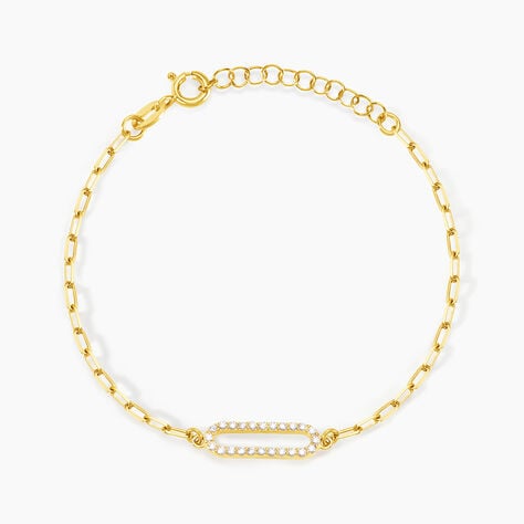 Bracelet Isabel Argent Jaune Oxyde De Zirconium - Bracelets Femme | Histoire d&rsquo;Or