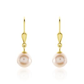Boucles D'oreilles Pendantes Cecilius Or Jaune Perle De Culture - Boucles d'oreilles pendantes Femme | Histoire d’Or