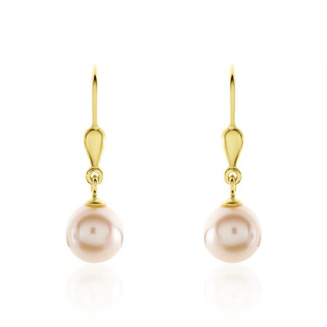 Boucles D'oreilles Pendantes Cecilius Or Jaune Perle De Culture - Boucles d'oreilles pendantes Femme | Histoire d’Or