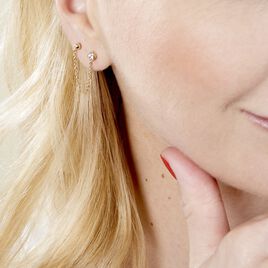 Bijoux D'oreille Unitaire Pendante Plaqué Or Jaune Dofi Oxyde - Boucles d'oreilles fantaisie Femme | Histoire d’Or