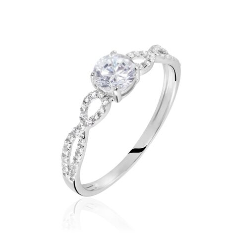 Solitaire Or Blanc Sevastiane Oxyde De Zirconium - Bagues solitaires Femme | Histoire d’Or