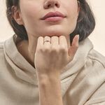 Bague Frika Or Blanc Diamant - Bagues avec pierre Femme | Histoire d&rsquo;Or