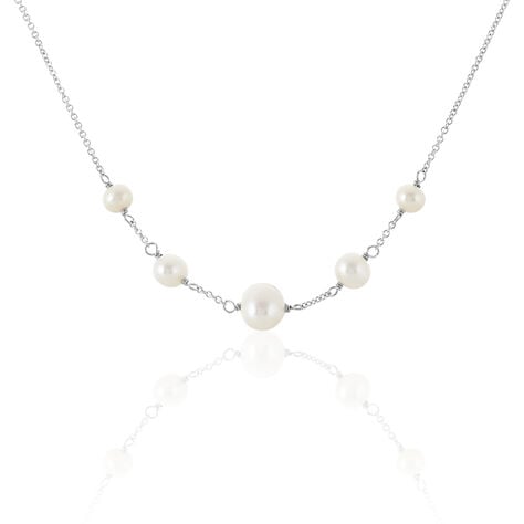 Collier Nephtysae Argent Blanc Perle De Culture - Colliers fantaisie Femme | Histoire d’Or