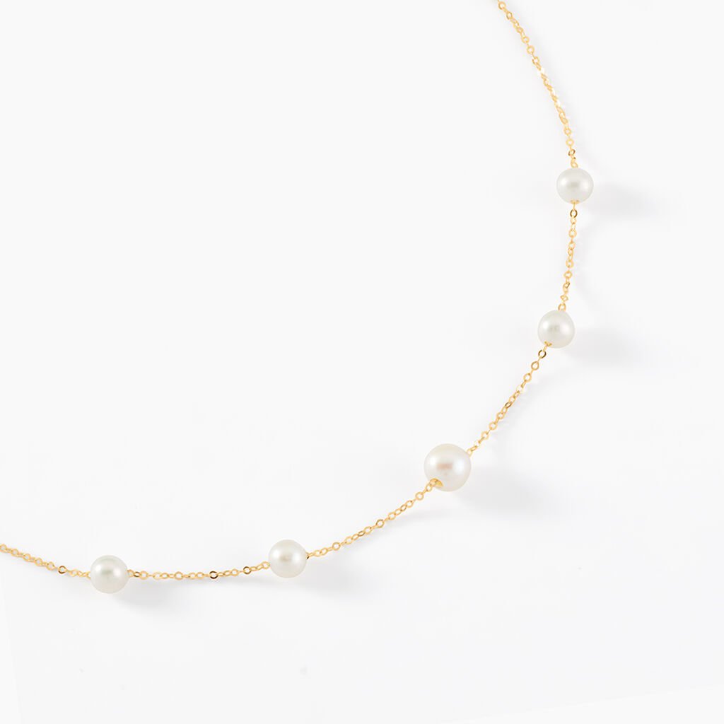 Collier Or Jaune Yolanda Perles De Culture - Colliers Femme | Histoire d&rsquo;Or