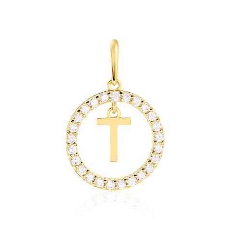 Pendentif Gabe Or Jaune Oxyde De Zirconium - Pendentifs Femme | Histoire d’Or