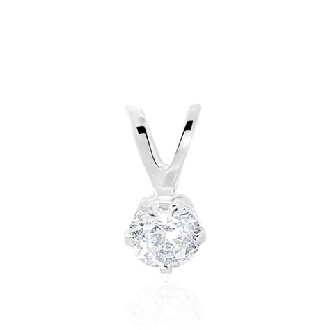 Pendentif Mabila Or Blanc Oxyde De Zirconium - Pendentifs Femme | Histoire d’Or