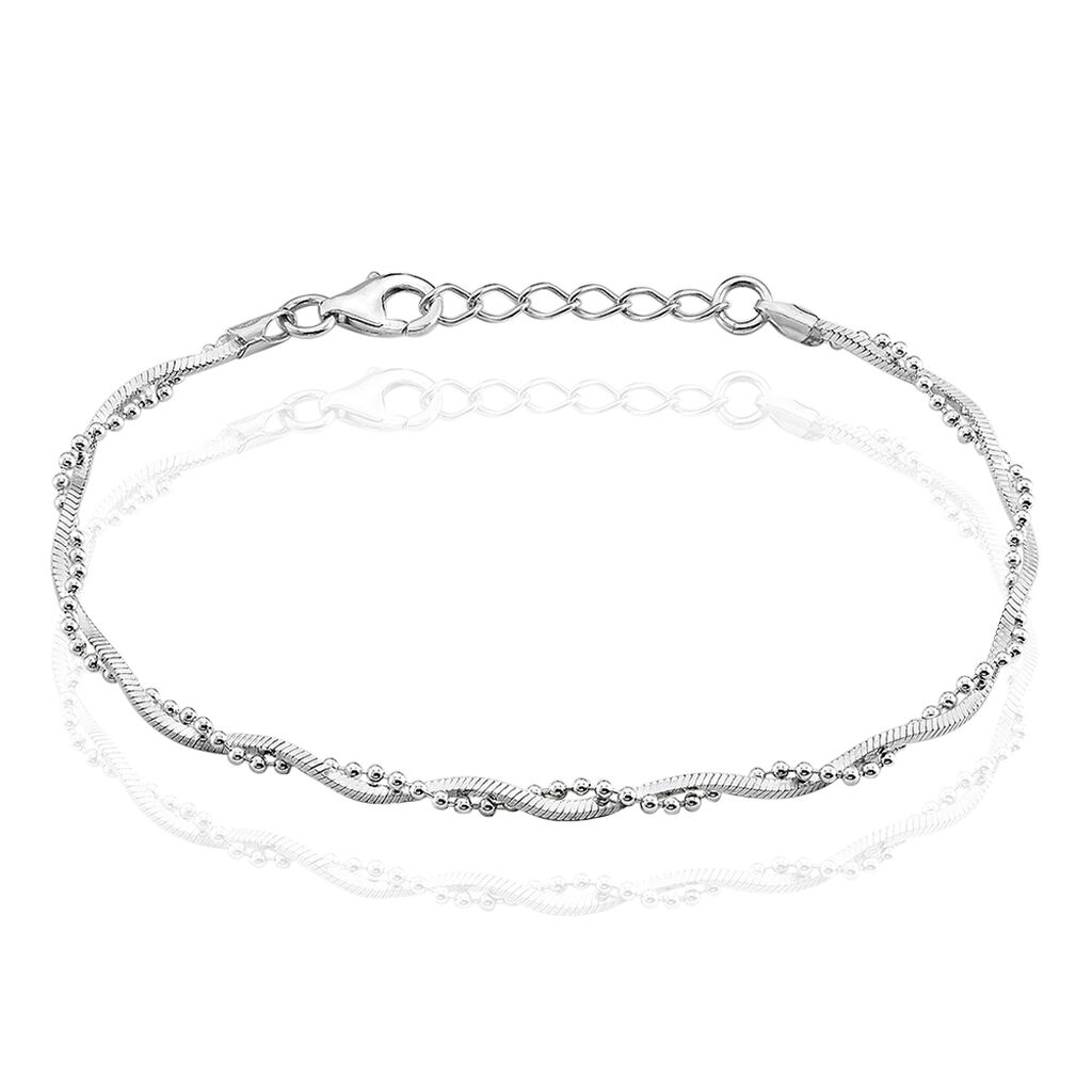 Bracelet Cathel Argent Blanc