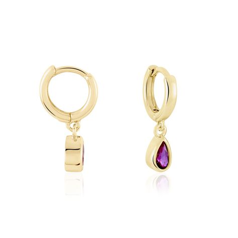 Créoles Plaqué Or Heikospinelle - Boucles d'oreilles créoles Femme | Histoire d’Or
