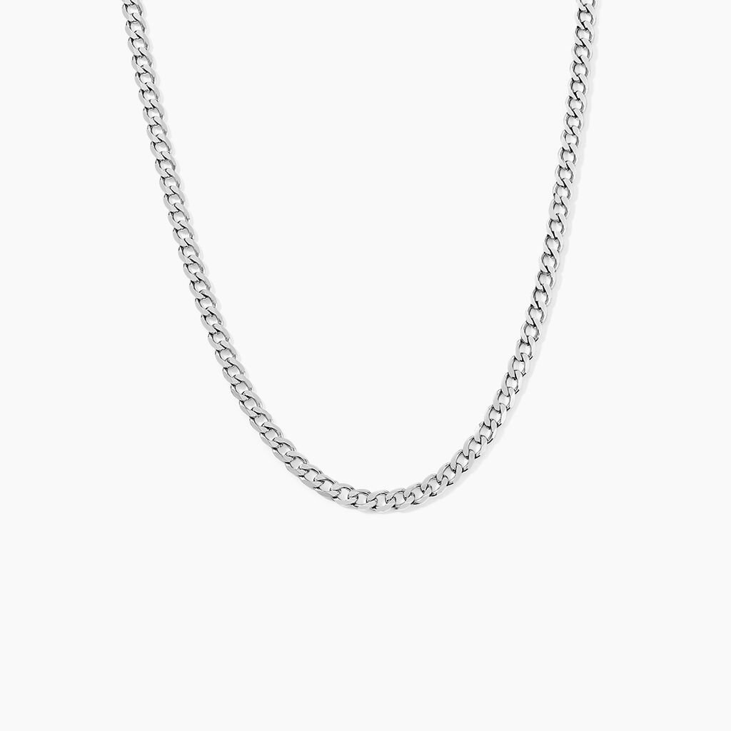 Chaîne Casper Maille Gourmette Argent Blanc - Chaines Unisex | Histoire d’Or