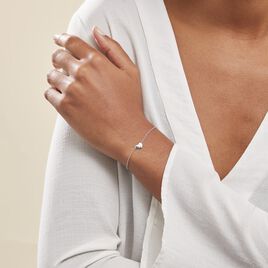 Bracelet Argent Santiago Oxydes De Zirconium - Bracelets Coeur Femme | Histoire d’Or