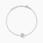 Bracelet Baroque Party Argent Blanc Oxyde De Zirconium - Bracelets Femme | Histoire d&rsquo;Or