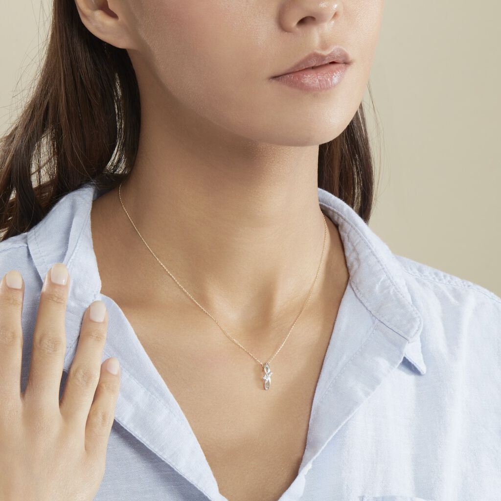 Collier Soukayna Or Bicolore Diamant - Colliers Femme | Histoire d’Or