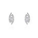 Boucles D'oreilles Puces Eternite Or Blanc Diamant - Clous d'oreilles Femme | Histoire d’Or