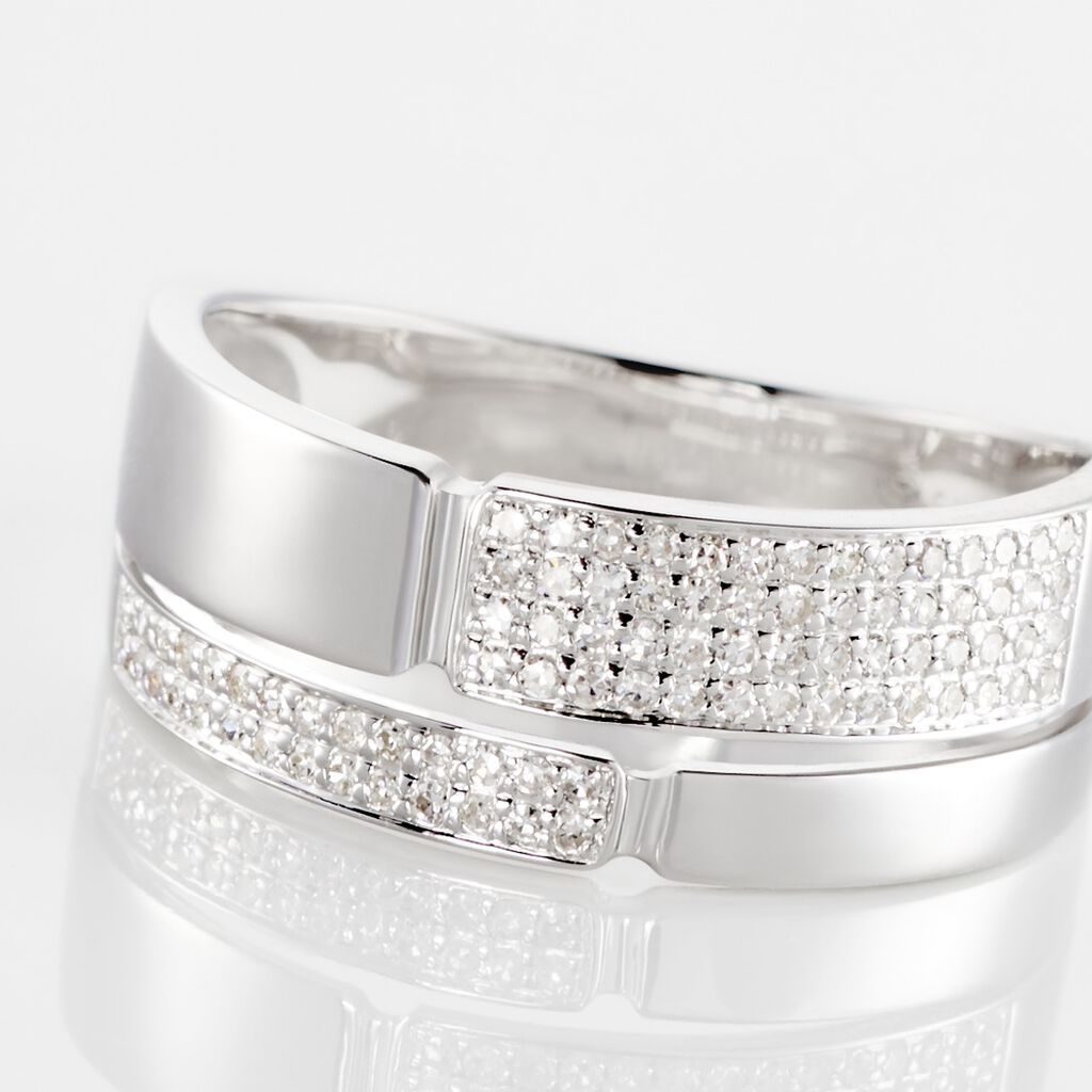 Bague Sophia Or Blanc Diamant - Bagues avec pierre Femme | Histoire d’Or