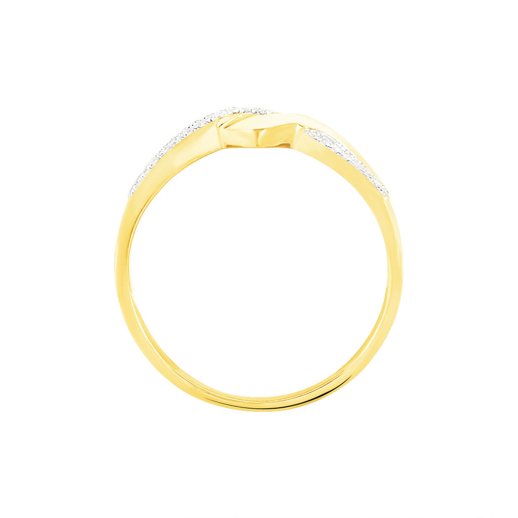 Bague Morgana Or Jaune Diamant - Bagues avec pierre Femme | Histoire d’Or