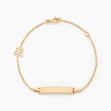 Bracelet Identit&eacute; Buster Or Jaune