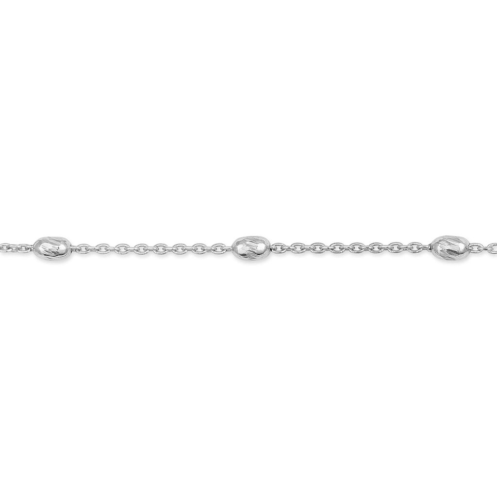 Chaîne De Cheville Millia Argent Blanc - Chaînes de cheville Femme | Histoire d’Or