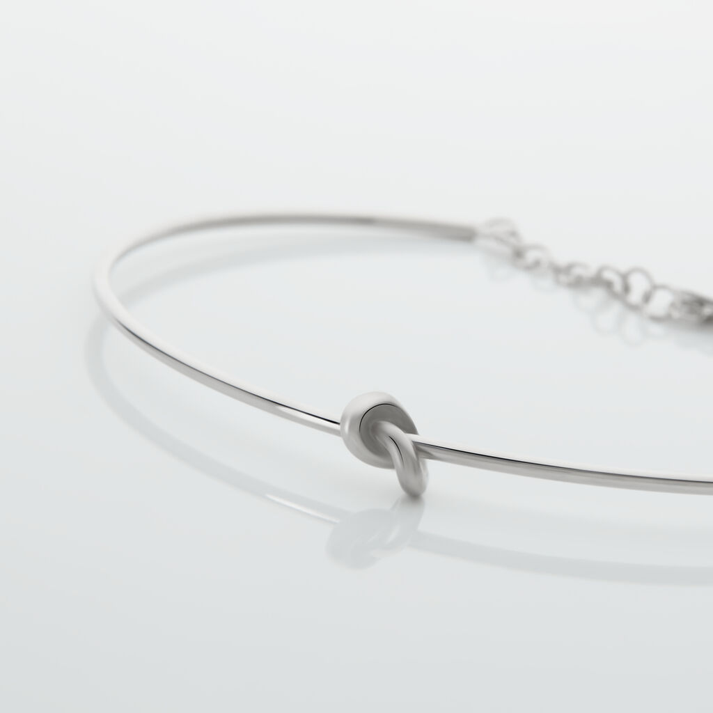 Jonc Argent Blanc Ania - Bracelets fantaisie Femme | Histoire d’Or