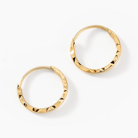Créoles Valerina Or Jaune - Boucles d'oreilles créoles Femme | Histoire d’Or