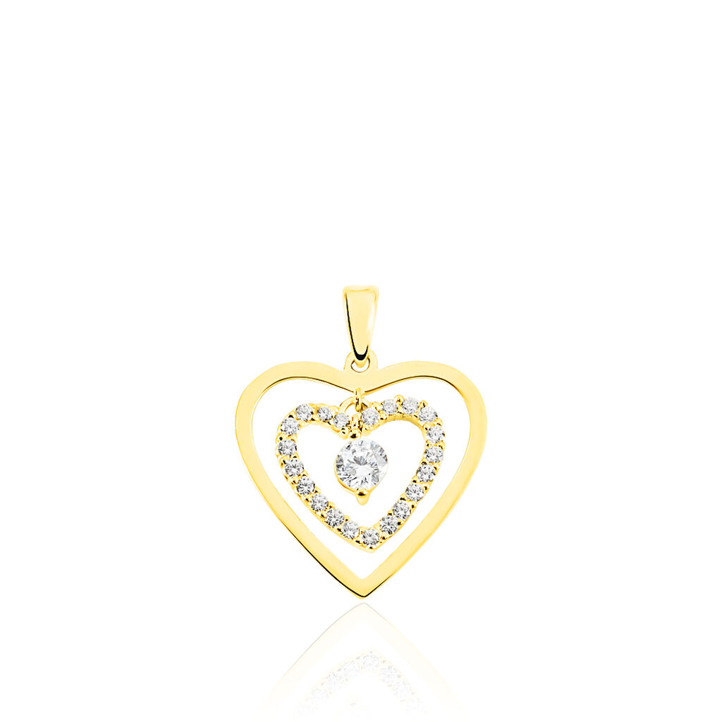 Pendentif Ademe Or Jaune Oxyde De Zirconium - Pendentifs Femme | Histoire d’Or