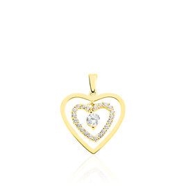 Pendentif Ademe Or Jaune Oxyde De Zirconium - Pendentifs Femme | Histoire d’Or