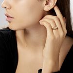 Chevali&egrave;re Leyton Rectangle Or Jaune Oxyde De Zirconium - Bagues solitaires Homme | Histoire d&rsquo;Or