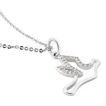 Collier Colombe Argent Blanc Oxyde De Zirconium - Colliers fantaisie Femme | Histoire d&rsquo;Or