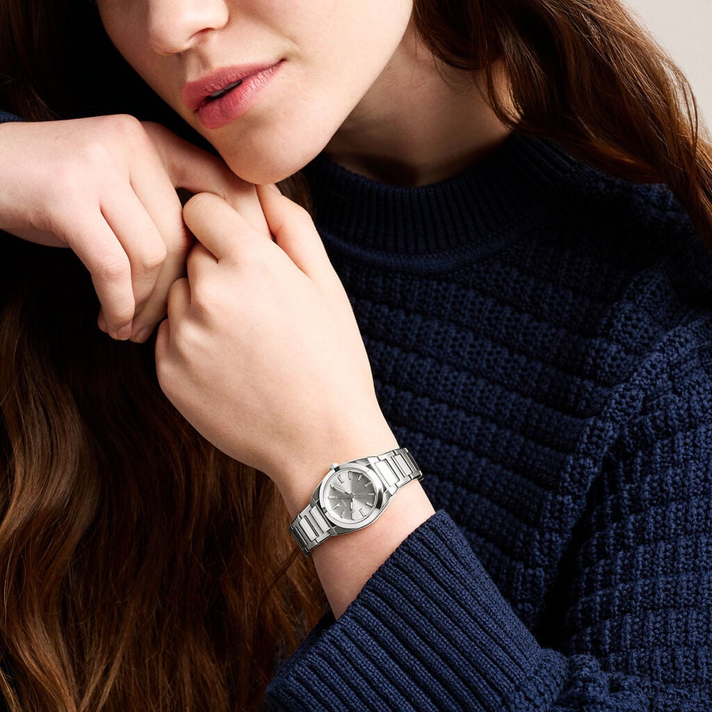 Montre Fossil Everett Femme Argent&eacute; - Montres Femme | Histoire d&rsquo;Or