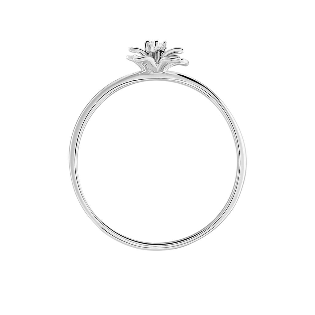 Bague Narcisse Dream Argent Blanc Oxyde De Zirconium - Bagues solitaires Femme | Histoire d&rsquo;Or