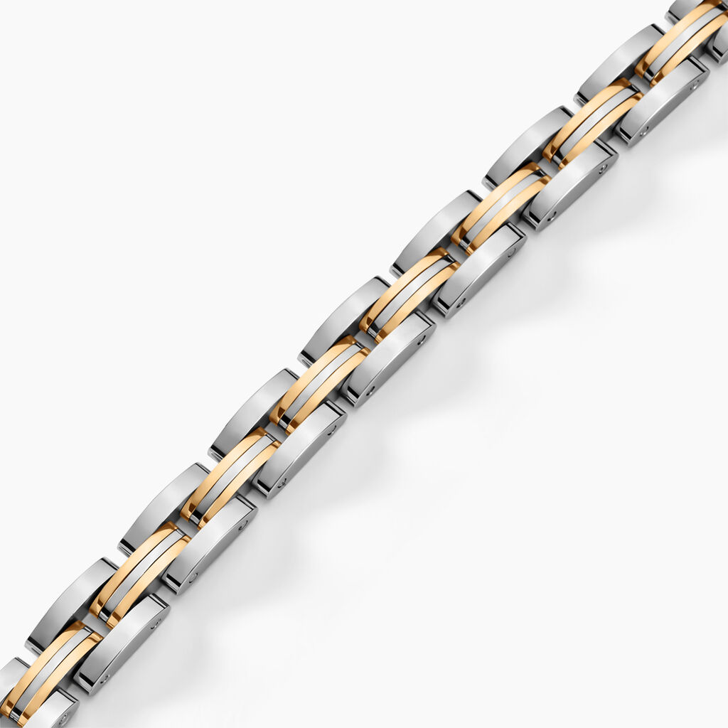 Bracelet Tom Acier Bicolore - Bracelets Homme | Histoire d&rsquo;Or