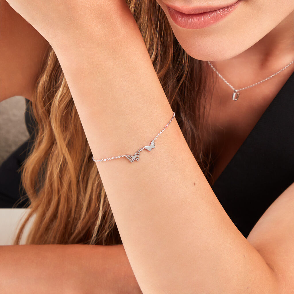 Bracelet Thecla Argent Blanc Oxyde De Zirconium - Bracelets Femme | Histoire d’Or