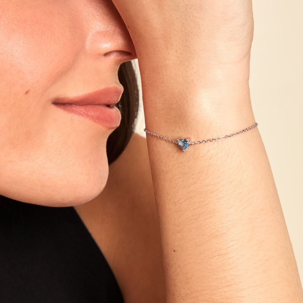 Bracelet Kelvyn Argent Blanc Oxyde De Zirconium - Bracelets Femme | Histoire d’Or