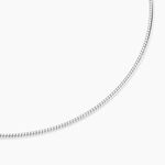 Cha&icirc;ne Kassie Maille Omega Argent Blanc - Chaines Femme | Histoire d&rsquo;Or