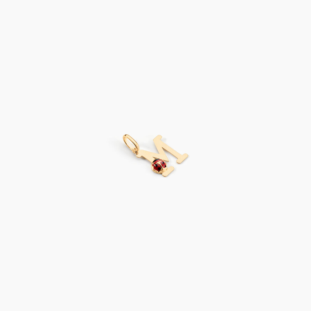Pendentif Helidie Coccinelle Lettre Or Jaune - Pendentifs Enfant | Histoire d’Or
