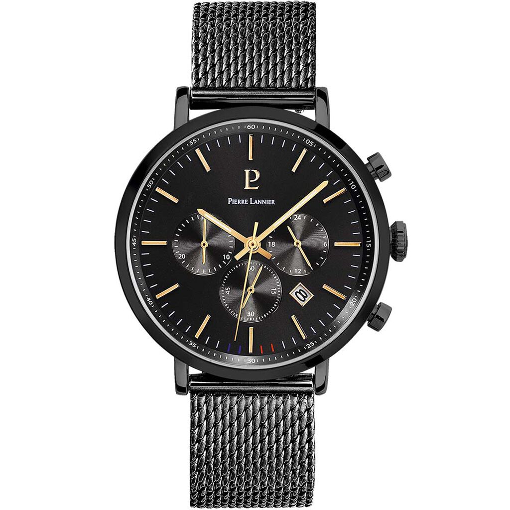 Montre Pierre Lannier Baron Noir - Montres Homme | Histoire d&rsquo;Or