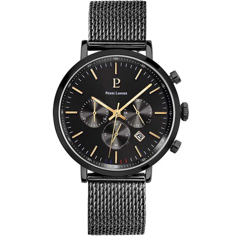 Montre Pierre Lannier Baron Noir - Montres Homme | Histoire d&rsquo;Or