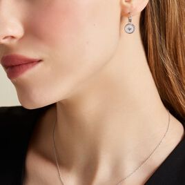 Boucles D'oreilles Pendantes Clarity Argent Blanc Nacre - Boucles d'Oreilles Coeur Femme | Histoire d’Or