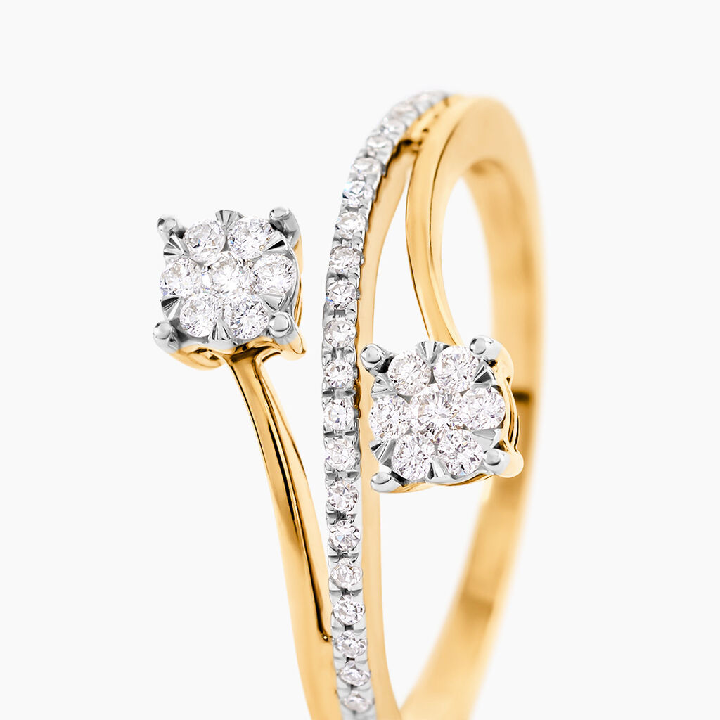 Bague Shakuntala Or Jaune Diamant - Bagues avec pierre Femme | Histoire d&rsquo;Or