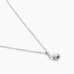 Collier Vrille Accompagnee Or Blanc Diamant - Colliers Femme | Histoire d&rsquo;Or