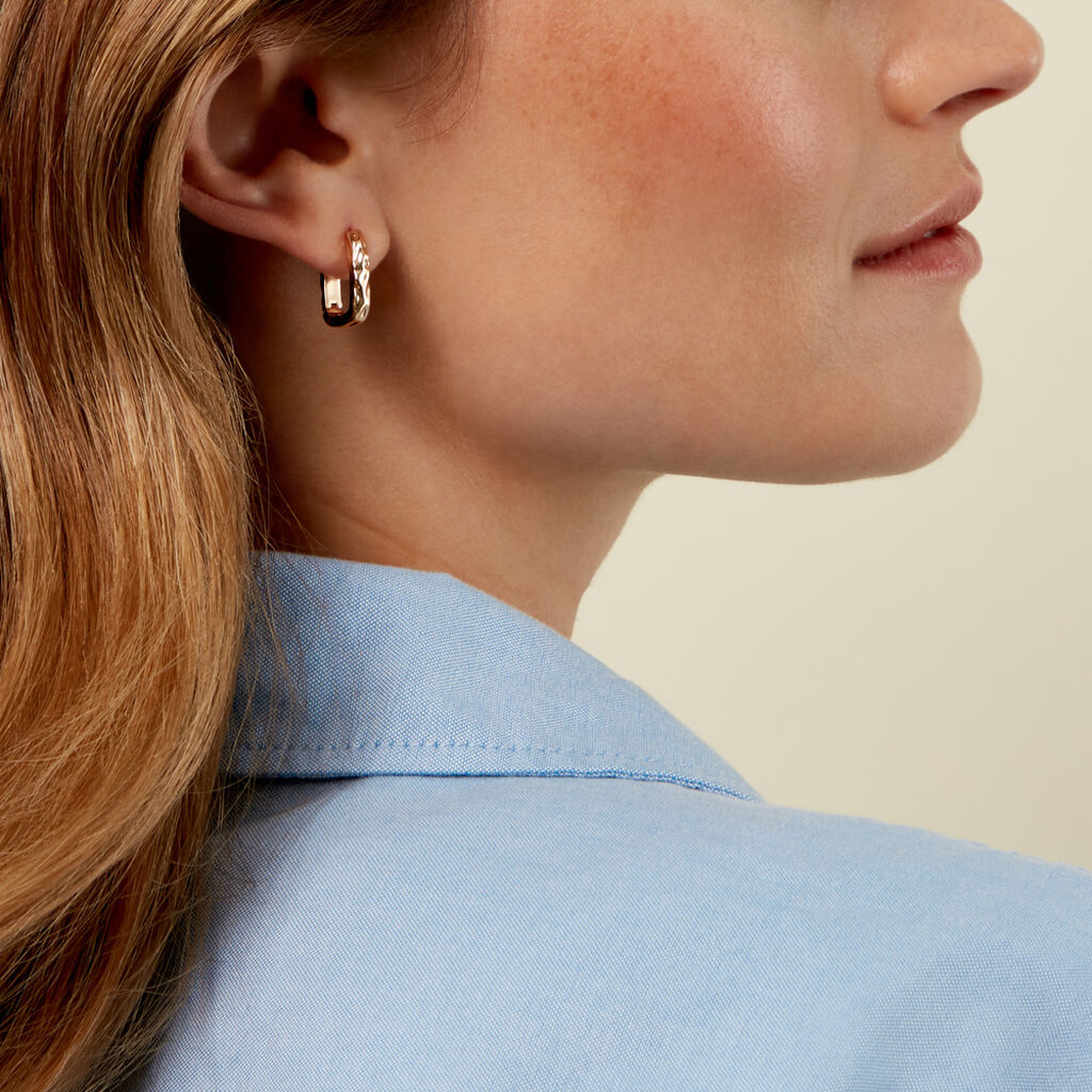 Cr&eacute;oles Or&eacute;e Plaque Or Jaune - Boucles d'oreilles cr&eacute;oles Femme | Histoire d&rsquo;Or