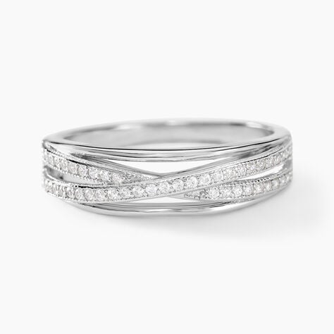 Bague Urpa Argent Blanc Oxyde De Zirconium - Bagues avec pierre Femme | Histoire d’Or