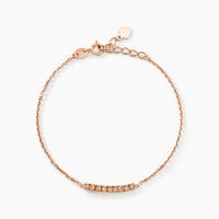 Bracelet Rio Tennis Argent Rose Oxyde De Zirconium