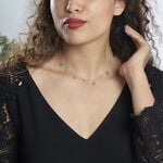 Collier Tanaya Argent Blanc Verre - Colliers Femme | Histoire d&rsquo;Or