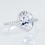 Bague Solitaire Adeodat Argent Oxyde De Zirconium - Bagues solitaires Femme | Histoire d&rsquo;Or