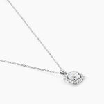 Collier Adrienne Or Blanc Oxyde De Zirconium - Colliers Femme | Histoire d&rsquo;Or