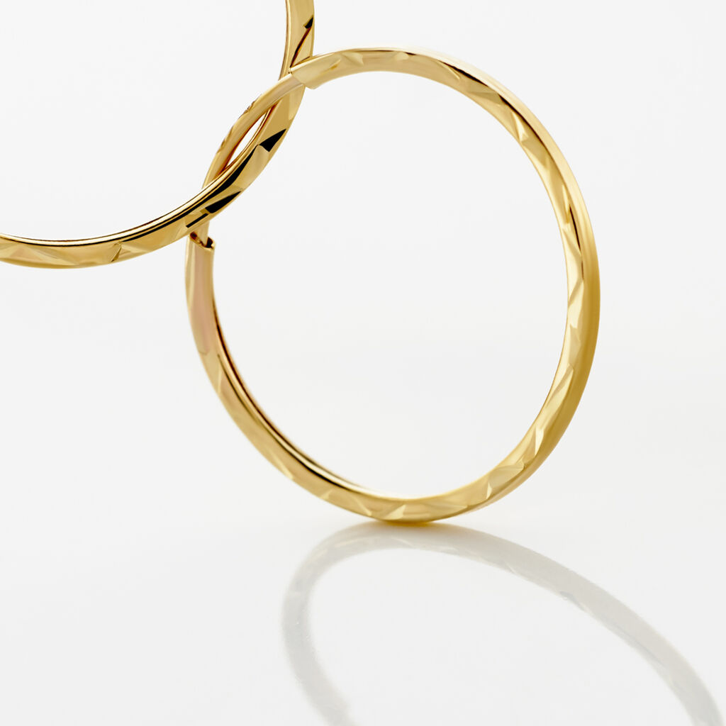Créoles Valerina Or Jaune - Boucles d'oreilles créoles Femme | Histoire d’Or