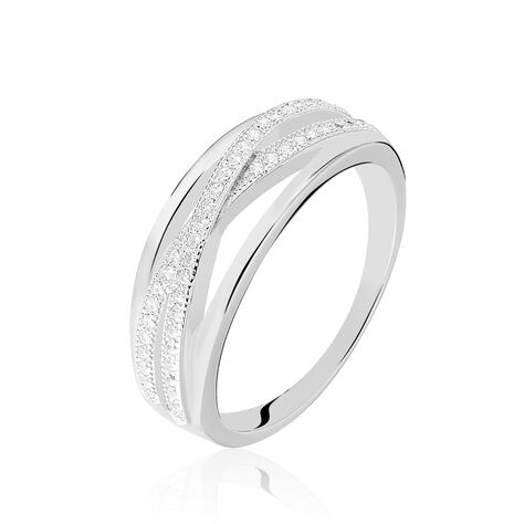 Bague Urpa Argent Blanc Oxyde De Zirconium - Bagues avec pierre Femme | Histoire d’Or