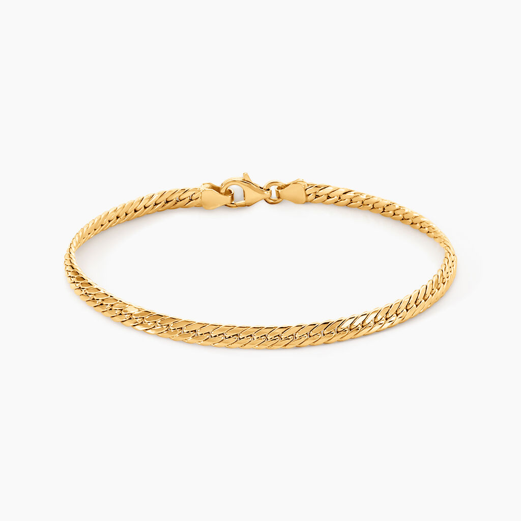 Bracelet Izel Maille Anglaise Or Jaune - Bracelets cha&icirc;ne Femme | Histoire d&rsquo;Or