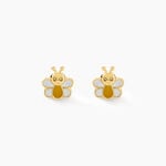 Boucles D'oreilles Puces Buz Or Jaune - Clous d'oreilles Enfant | Histoire d&rsquo;Or